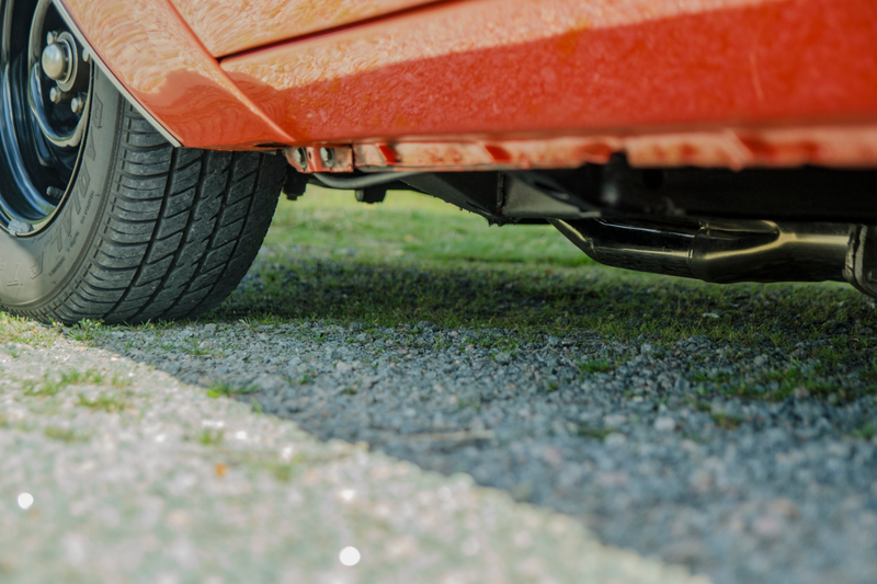 Illustration for article titled Burning rubber in the 1971 Cuda. (OC)